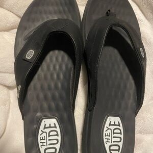 Hey Dude Charcoal Sandals